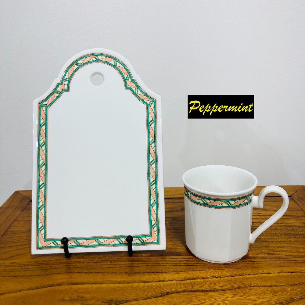 Villeroy and Boch matching mug and plate set